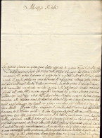 1713-Messina 2 Luglio Copia Coeva Di Lettera A Firma Antonio Moncada A Francesco - Documents Historiques