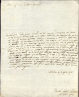 1793-Venezia 11 Giugno Lettera Di Giovanni Labia - Historical Documents