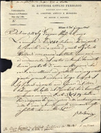 1825-Milano 25 Giugno Lettera Di Giulio Ferrario (editore Dell'opera Il Costume  - Historische Dokumente
