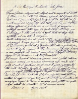 1878-minuta Di Lettera Al Distretto Militare Di Verona Scritta Da Gaetano Pierin - Documents Historiques
