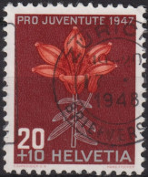 1947 Schweiz Pro Juventute ° Mi:CH 490, Yt:CH 447, Zum:CH J123, Feuerlilie - Used Stamps