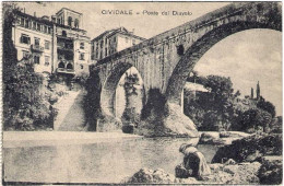 1917-"Cividale Udine Ponte Del Diavolo"viaggiata - Udine
