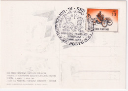 1962-S. MARINO XXIII^MAN. FILAT. SCALIGERA (1.4) Annullo Speciale Su Cartolina - 1961-70: Marcophilia