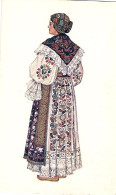 1930-Jugoslavia Cartolina "donna Croata In Costume " - Vrouwen