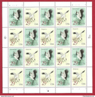 1994 Stati Uniti, N. 2616/2617 Uccelli- Le Gru Minifoglio MNH** - Andere & Zonder Classificatie