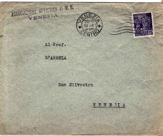 1945-busta Affrancata 50c.Monumenti Distrutti - Poststempel