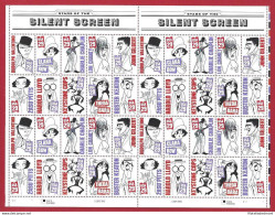 1993 Stati Uniti, Stelle Del Cinema Muto ,  N. 2552/2561 MINIFOGLIO MNH/** - Other & Unclassified