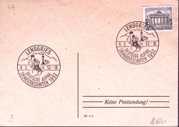 1952-Germania Berlino Lenggries Campionati Sci Annullo Speciale (9.3) Su Cartonc - Covers & Documents