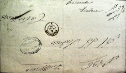 1850-piego Municipale Di Calcinato (Brescia) Con Annullo A Doppio Cerchio Dell'1 - 1. ...-1850 Prephilately