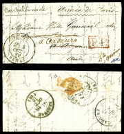 O LE NON DENOME N°2' (probable) Puis 'LE JEAN BART N°1', Lettre En Franchise Militaire, Càd Du 3 Oct 1870, Mention Manus - War 1870