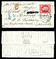 O LE DAGUERRE', 80c Lauré Obl étoile 24 Paris R. De Cléry Sur Lm Du 18 Novembre 1870 à Destination De MOSCOU (Russie) Av - War 1870