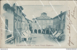 Bb581 Cartolina Salsomaggiore Strappo Di 9 Cm  Piazza Vittorio Emanuele Parma - Parma