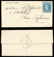 O LA POSTE DE PARIS', Gazette Des Absents N°28 Affranchie Avec 20c Lauré, Cad Du 17 Janv 71 Pour Etreta, Arrivée Le 21 J - Krieg 1870