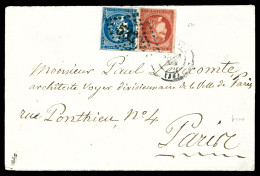 O Boule De Moulins 20c Bordeaux T II Et 80c Bordeaux Obl GC 533 Et Càd De BORDEAUX Du 31 Déc 1870 Sur Lettre Avec Texte. - Guerra De 1870