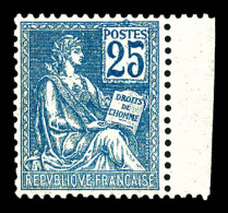 ** N°118, 25c Bleu Type II, Bdf, Très Bon Centrage, SUP (signé Calves/certificat)  Qualité: **  Cote: 1462 Euros - 1900-02 Mouchon