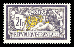 ** N°122, Merson, 2F Violet Et Jaune, Grande Fraîcheur, SUP (certificat)  Qualité: **  Cote: 3200 Euros - 1900-27 Merson