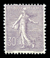 ** N°133, 30c Semeuse. TB  Qualité: **  Cote: 550 Euros - 1903-60 Sower - Ligned