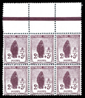 ** N°148, 2c +3c Orphelins, Bloc De 6 Ex Bdf. TTB  Qualité: **  Cote: 180 Euros - Unused Stamps