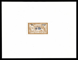 (*) Non émis: Merson 50c +25 Surchargé 'PRO PATRIA' En Bleu Sur Feuillet, SEULE PIECE CONNUE. SUPERBE (certificats)  Qua - 1900-27 Merson