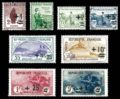 ** N°162/169, Série Orphelins, Les 8 Valeurs TTB (certificat)  Qualité: **  Cote: 530 Euros - Unused Stamps