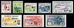 * N°162/69, Série Orphelins De 1922 Surchargés 'SPECIMEN' En Bleu Et Rouge, TRES RARE (signés Scheller/Calves/certificat - Neufs