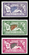 ** N°206/208, Série Merson, Les 3 Exemplaires TB (certificat)  Qualité: **  Cote: 1020 Euros - Unused Stamps