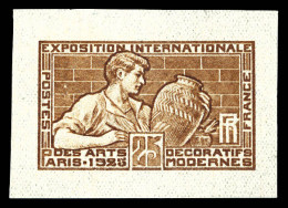 ** Non émis, 25c Potier, épreuve En Brun Sur Papier Gommé. SUP. R.R. (certificat)  Qualité: ** - Unused Stamps