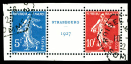 O N°242A, Exposition De Strasbourg 1927, Paire Avec Intervalle. TB  Qualité: Oblitéré  Cote: 900 Euros - Used Stamps