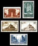 ** N°258/261, Dont 260a, Les 5 Valeurs TB  Qualité: **  Cote: 495 Euros - Unused Stamps