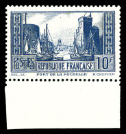 ** N°261c, 10F Bleu Type II Bdf. TTB (signé Calves/certificat)  Qualité: **  Cote: 350 Euros - Unused Stamps