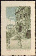 1921-"Perugia,piazza Comunale E Scala Della Vaccara"raffigurazione Artistica - Perugia