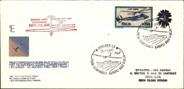 1982-primi Campionati EuropeI^volo A Vela Su Lettera Illustrata Affrancata L.200 - Luchtpost
