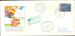 San Marino-1974 Dell'aereo Club Di Roma Con Bollo Speciale Volo Postale Con Alia - Luftpost