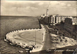 1952-cartolina Bari Lungomare-rotonda Affr. L.20 Montecassino Cat.Sassone Euro 6 - Bari