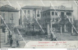 Ba307 Cartolina Salsomaggiore Hotel Centrale Bagni Parma Inizio 900 - Parma