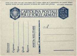 1943-"unito Voi"cat.Filagrano Euro15 - Entero Postal