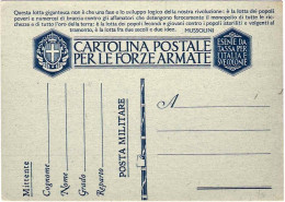 1943-"questa Lotta Gigantesca"cat.Filagrano Euro 15 - Stamped Stationery