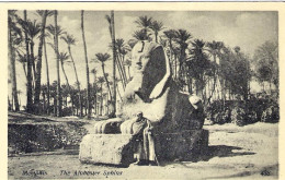 1930circa-Egitto Cartolina "Memphis The Alabaster Sphinx" - Sonstige & Ohne Zuordnung