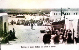 1914-AZIZIAH (La Bianca Kedua) Nel Giorno Di Mercato Scritta - Libya