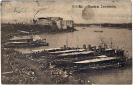 1913-Brindisi Stazione Torpediniere, Viaggiata - Brindisi