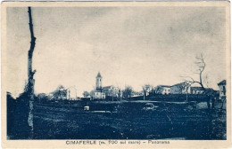 1939-cartolina Cimaferle Alessandria Panorama,annullo Di Frazionario Di Ponzone  - Alessandria