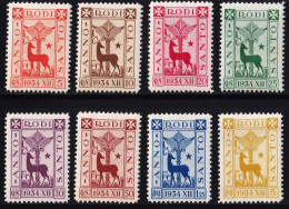 Rodi, 1935 Y&T. 58 / 65, MH. - Egeo (Rodi)