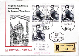 1968-Austria Mostra Opere Pittrice Kauffmann (1098) Fdc Raccomandata - FDC