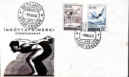 1945-ISLANDA Lotta E Tuffi Serie Cpl. (256/7) Fdc - Otros & Sin Clasificación