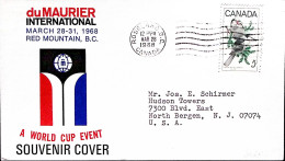 1968-CANADA Giochi Olimpici Invernali/Rossland (28.3) Su Busta - First Flight Covers