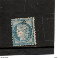 FRANCE 1871 CERES Yvert  60A Oblitéré Piquage - 1871-1875 Ceres