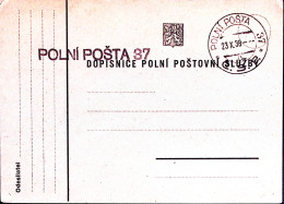 1938-CECOSLOVACCHIA POLNI Posta 37/ C.S.P. C.2 (23.10) Su Cartolina Franchigia - Andere & Zonder Classificatie