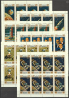 Manama 1971, Space, Apollo XV, 6Sheetlets - Manama