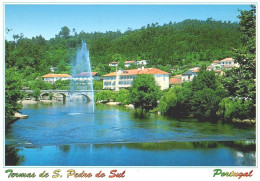 TERMAS SÃO PEDRO DO SUL - Fonte Aquática E Ponte Antiga Na Região De LAFÕES  ( 2 Scans ) - Viseu