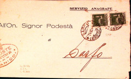 1944-Monumenti Coppia C.25 I Tipo Su Piego Darfo (14.10) - Poststempel